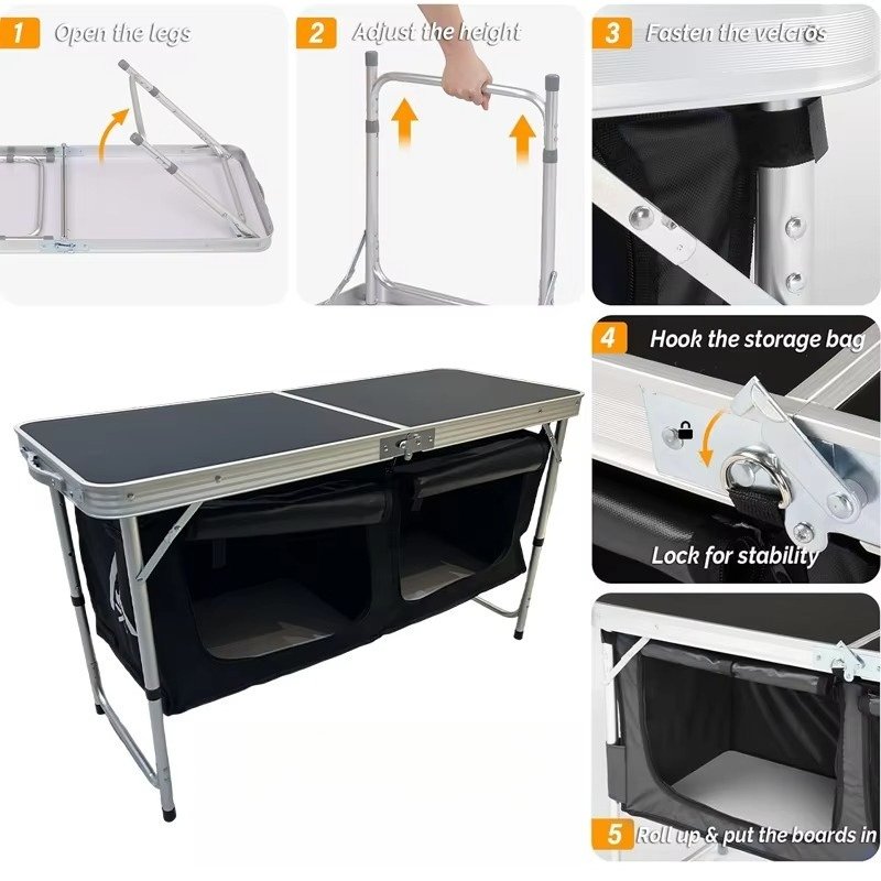 Portable aluminum alloy foldin - Outdoor Camping Kitchen Table 评论和价格