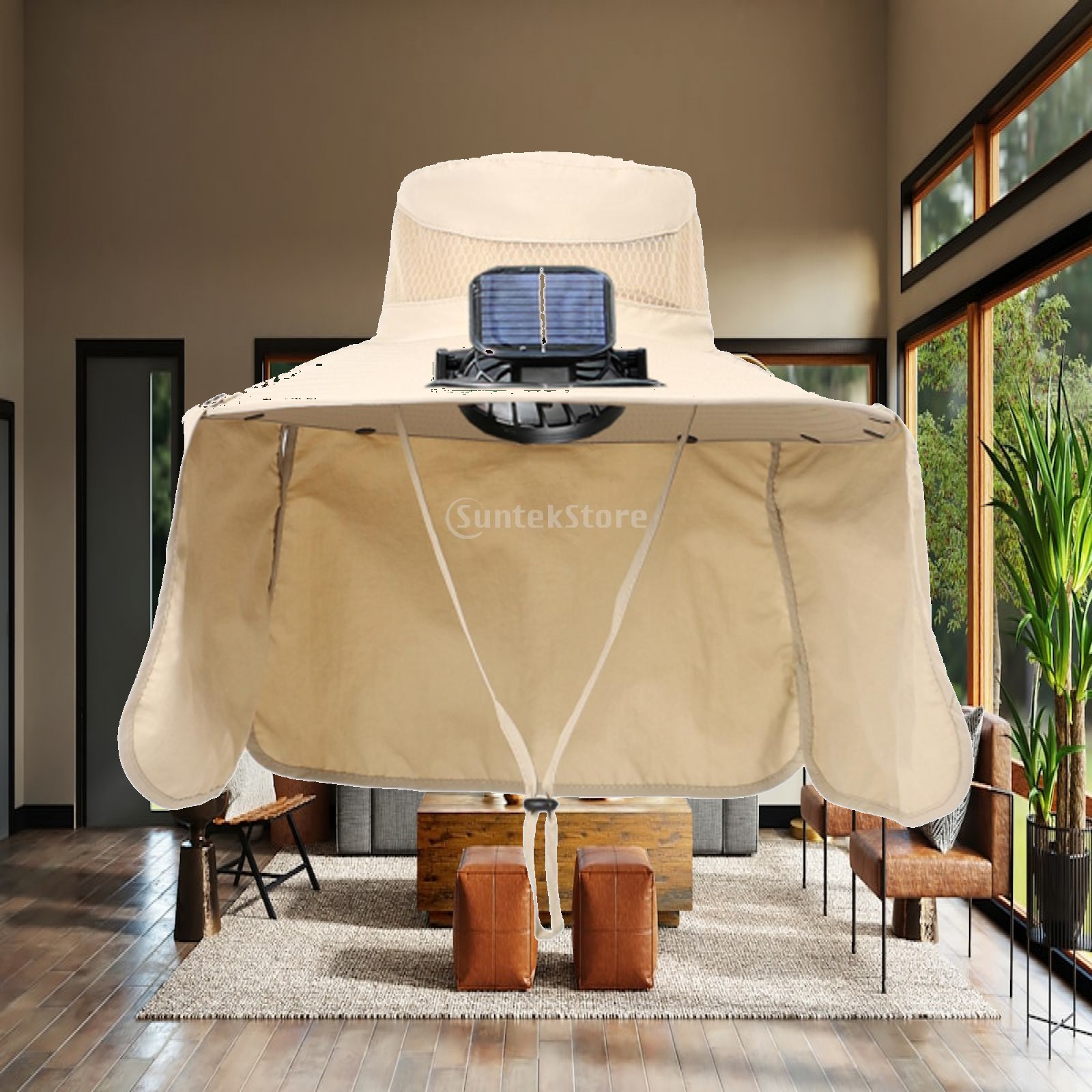 Fan Cooling Hat Solar Fan Hat  - Outdoor Camping Show 评论和价格
