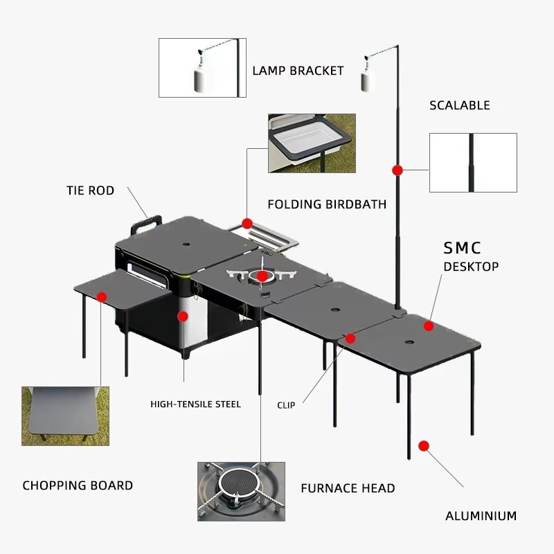 High Quality Outdoor Portable  - Outdoor Camping Kitchen Table 评论和价格