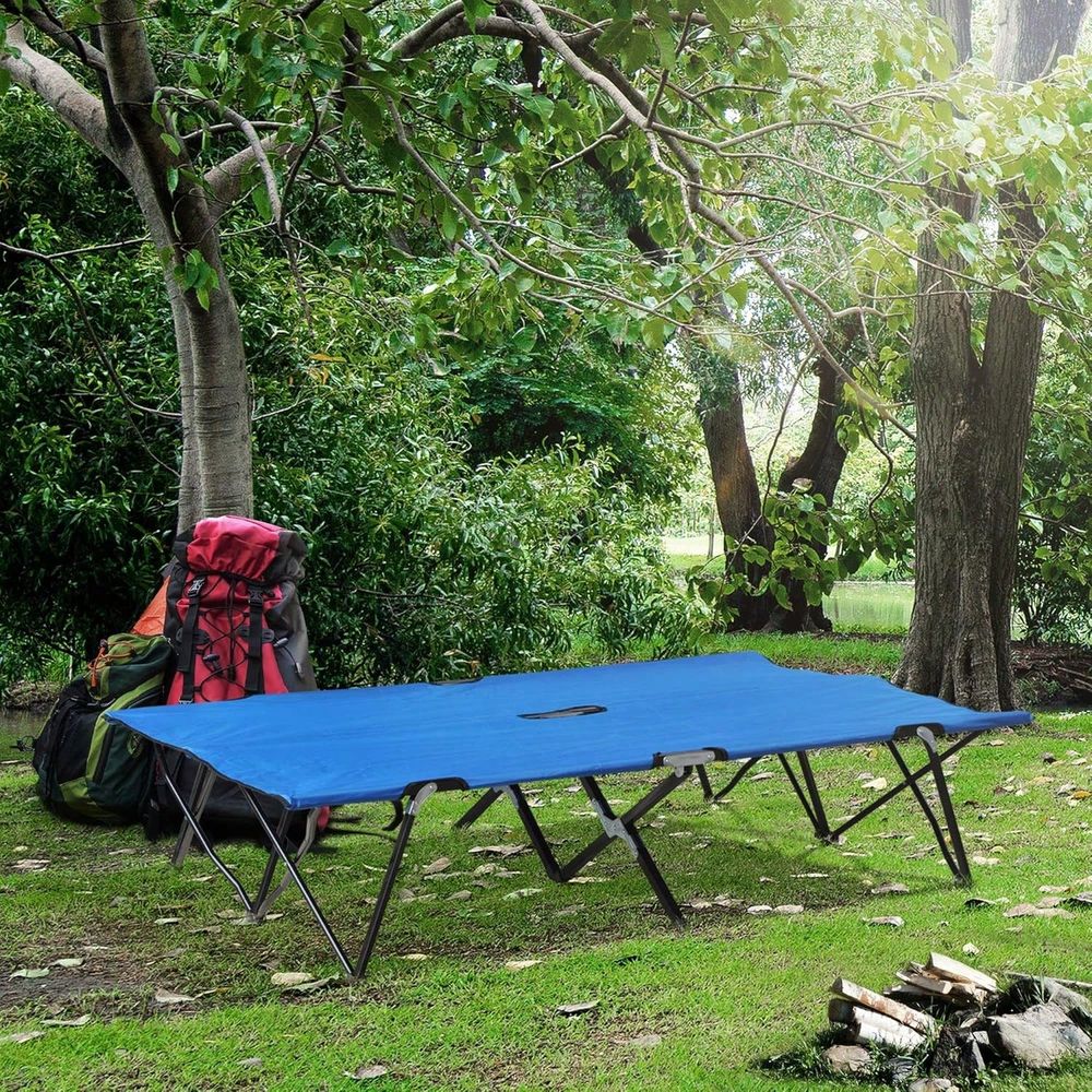 2 Person Folding Camping Cot F - Outdoor Camping Sleeping Bag 评论和价格