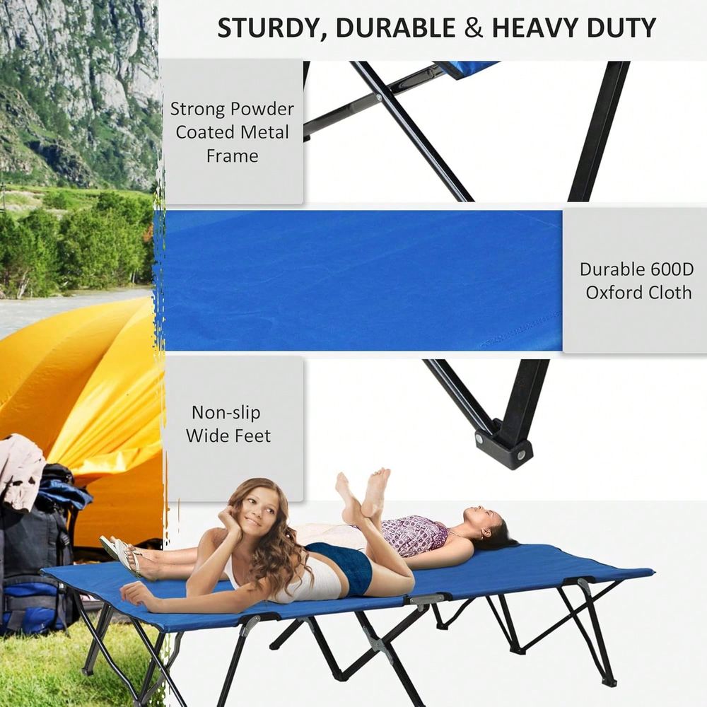 2 Person Folding Camping Cot F - Outdoor Camping Sleeping Bag 评论和价格