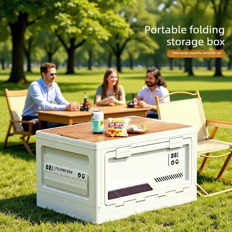 Car Trunk Wooden Lid Outdoor C - Outdoor Camping Folding Storage Box 评论和价格