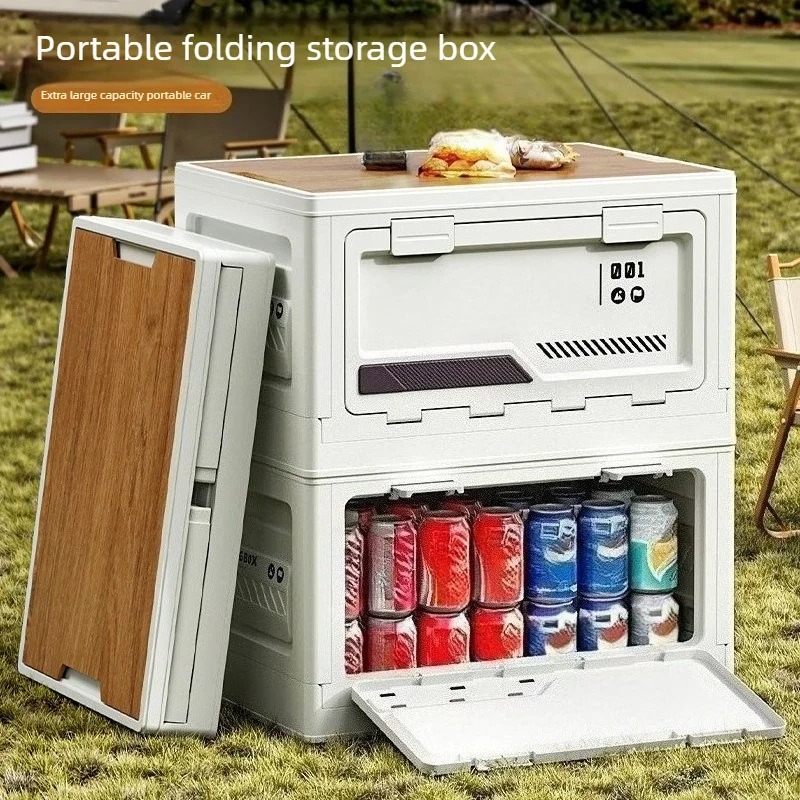 Car Trunk Wooden Lid Outdoor C - Outdoor Camping Folding Storage Box 评论和价格