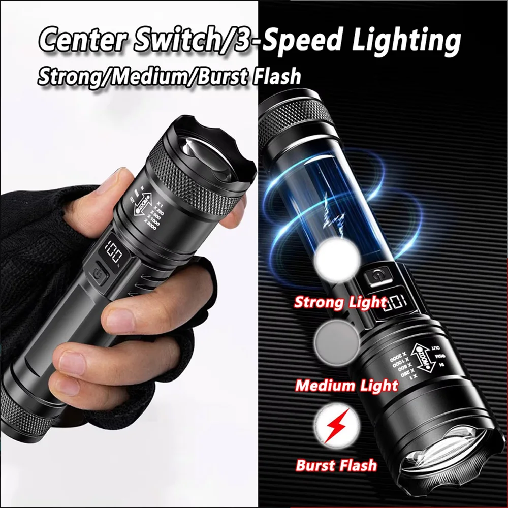 Rechargeable LED Flashlight Zo - Outdoor Camping Decor 评论和价格