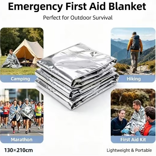 Mylar Thermal Emergency Blanke - Outdoor Camping Heated Blanket 评论和价格