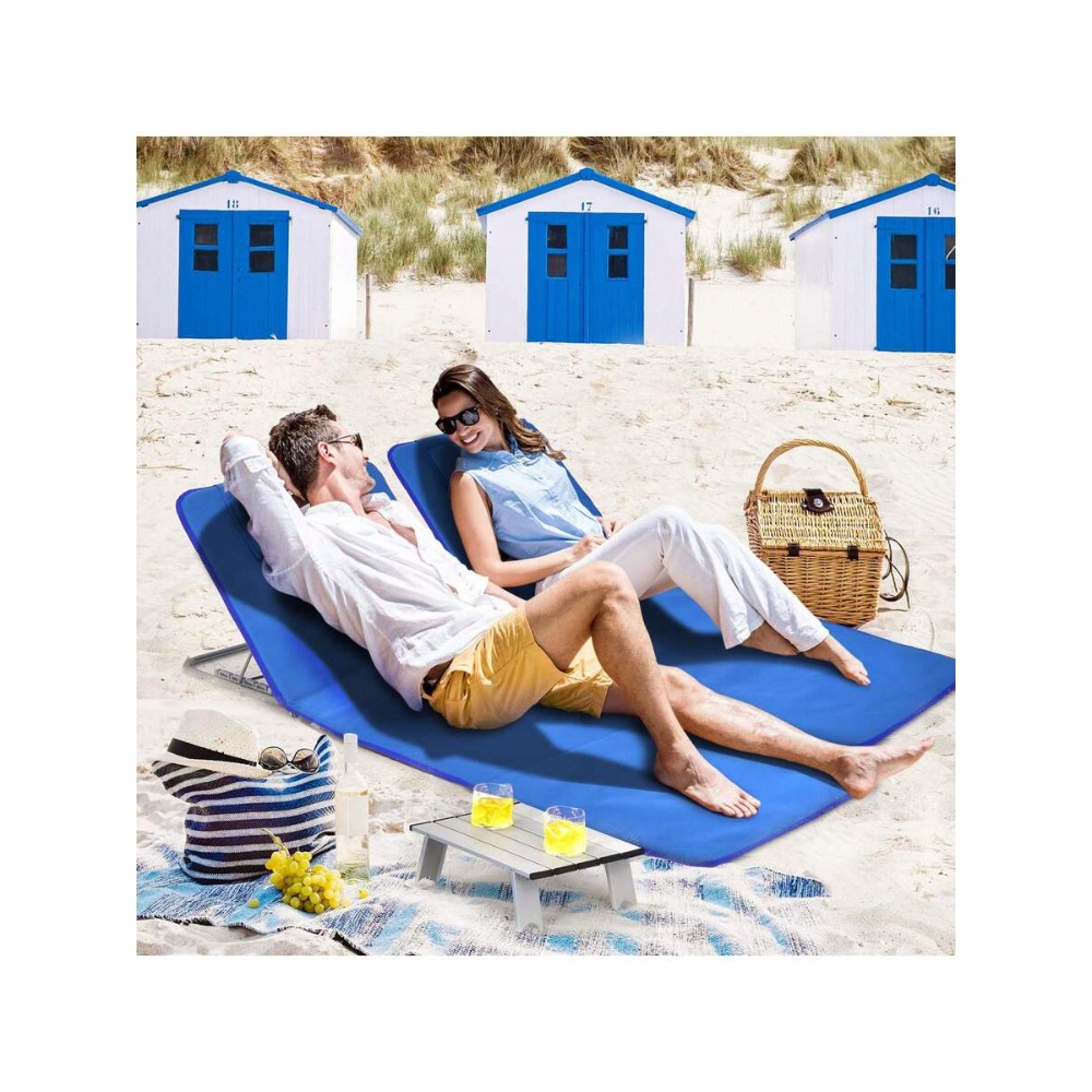 3PCS Folding Beach Mat Set wit - Camp Table Folding 评论和价格